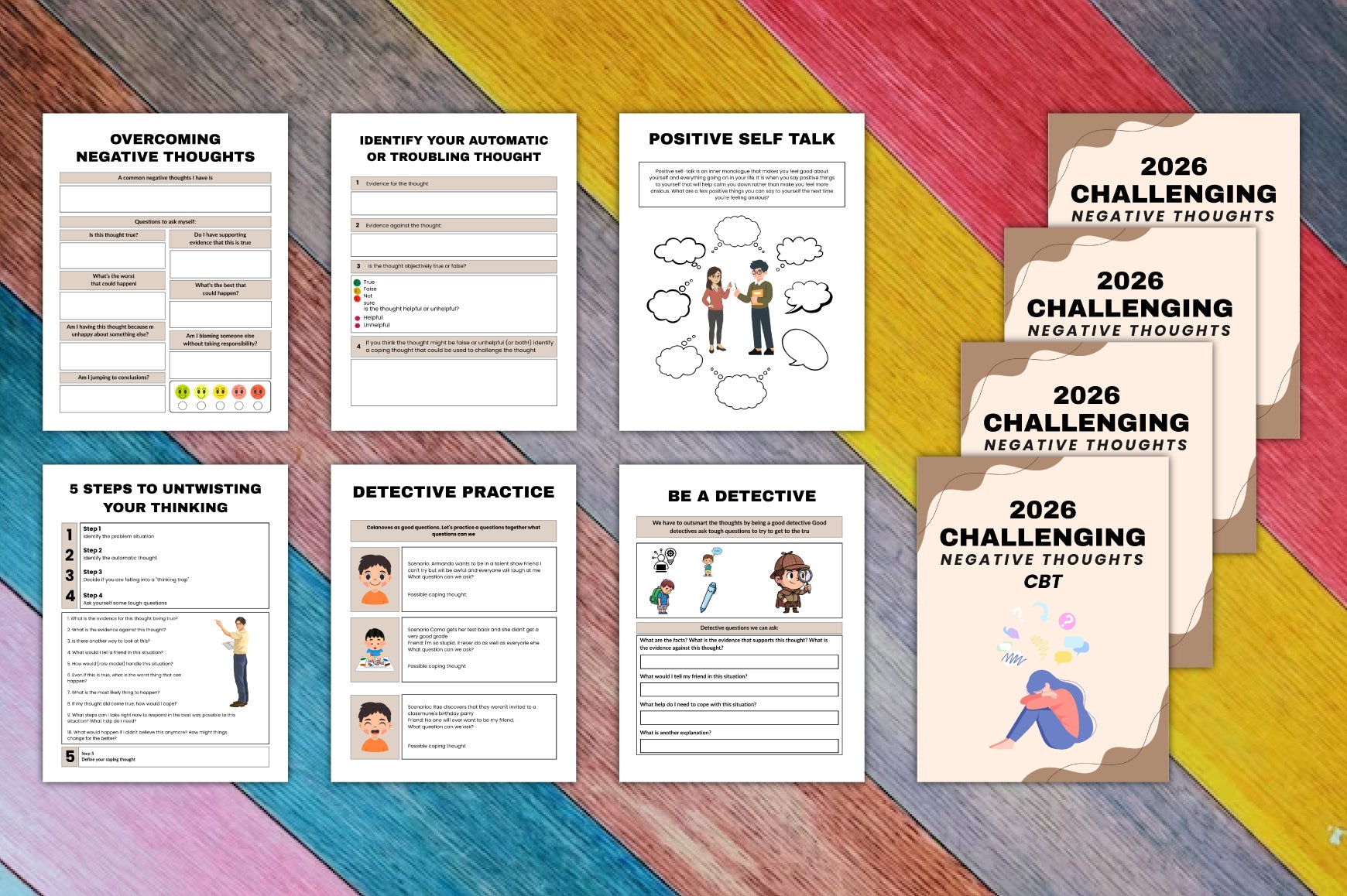 Challenging Negative Thoughts: CBT Planner