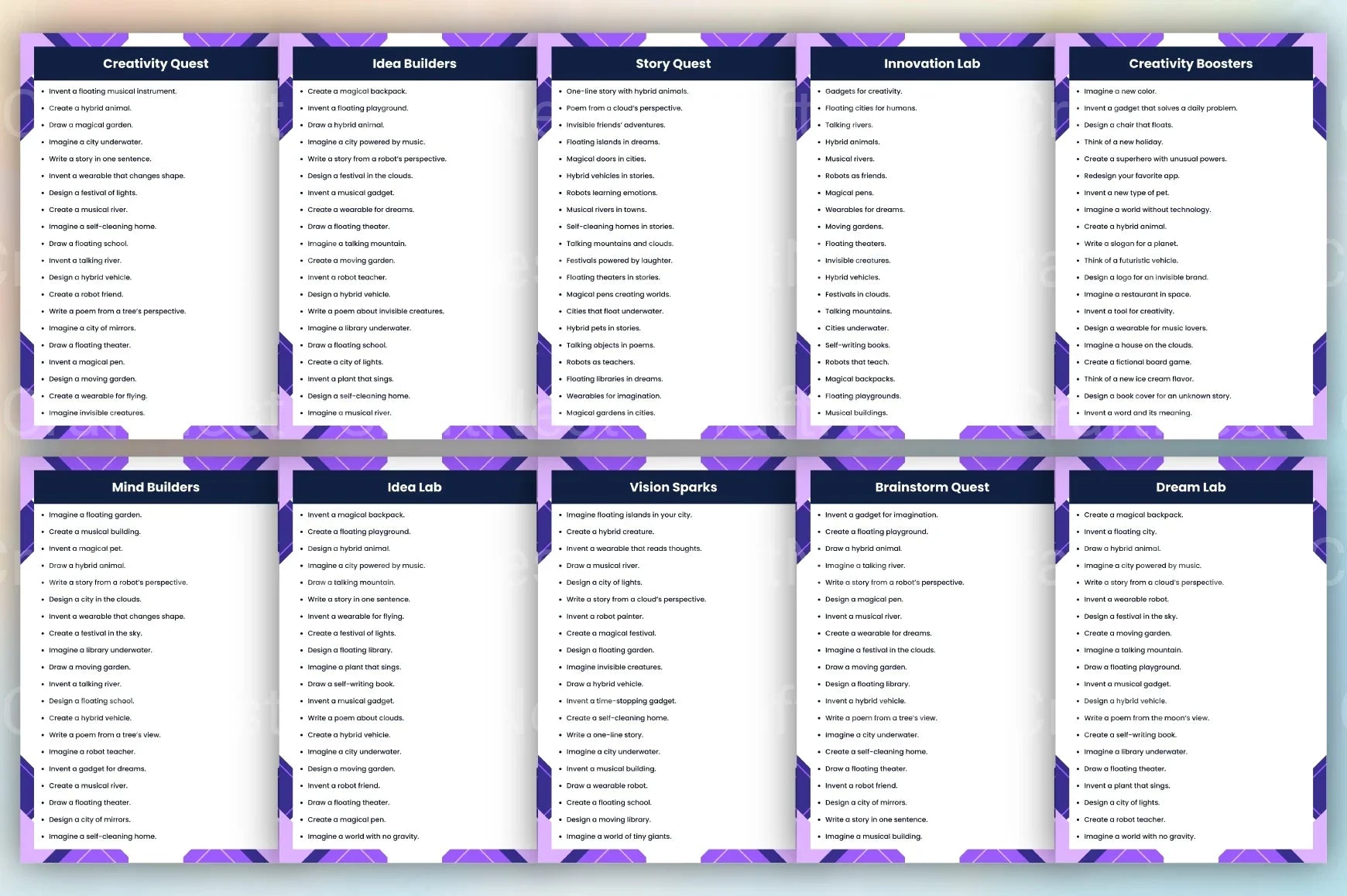 Idea Fountain Prompts for Creative Inspiration - CraftNest - Digital Crafting and Art