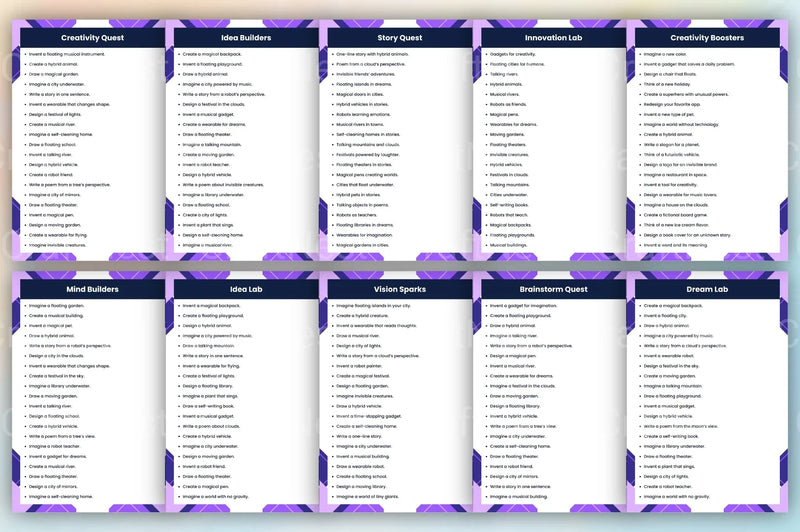 Idea Fountain Prompts for Creative Inspiration - CraftNest - Digital Crafting and Art