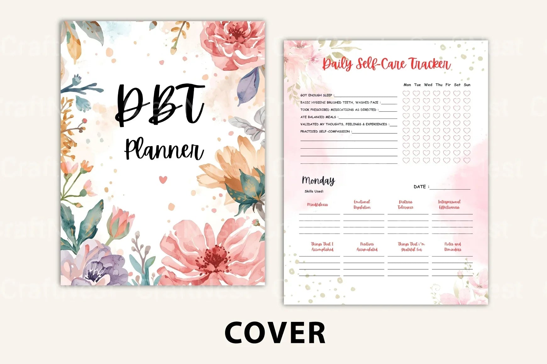 DBT Planner for Effective Therapy Planning - CraftNest - Digital Crafting and Art