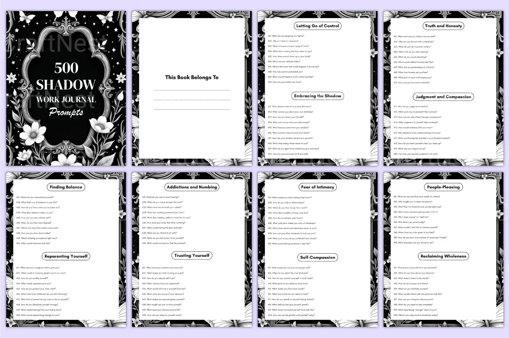 Shadow Work Prompts for Personal Growth - CraftNest - Digital Crafting and Art