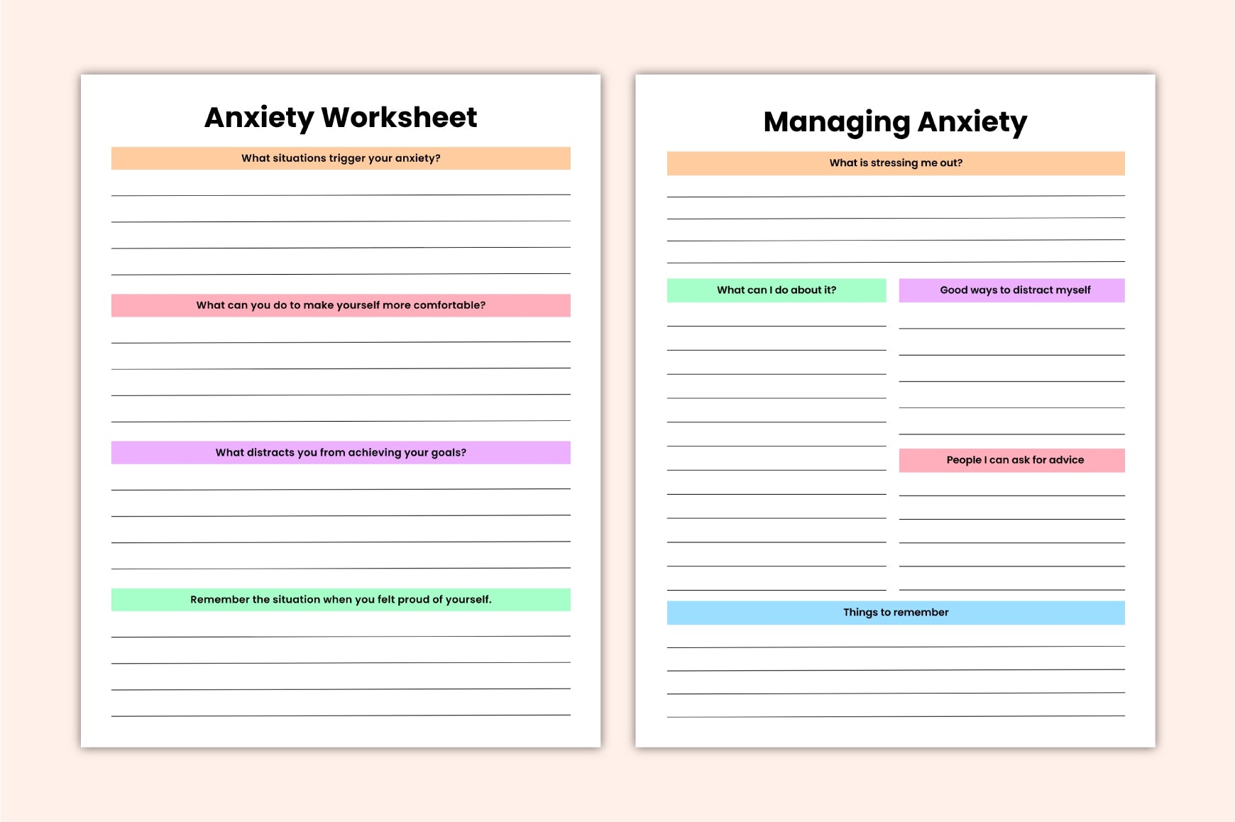 Therapy Healing Workbook for Personal Growth