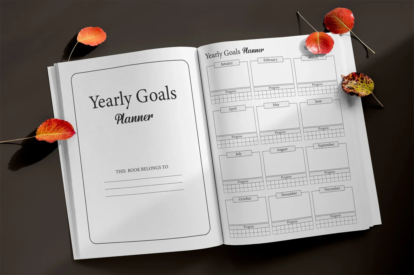 Yearly Goals Planner from 100 Planner - CraftNest - Digital Crafting and Art