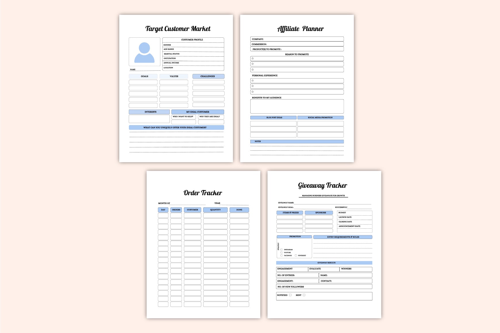 Online Store Management Planner