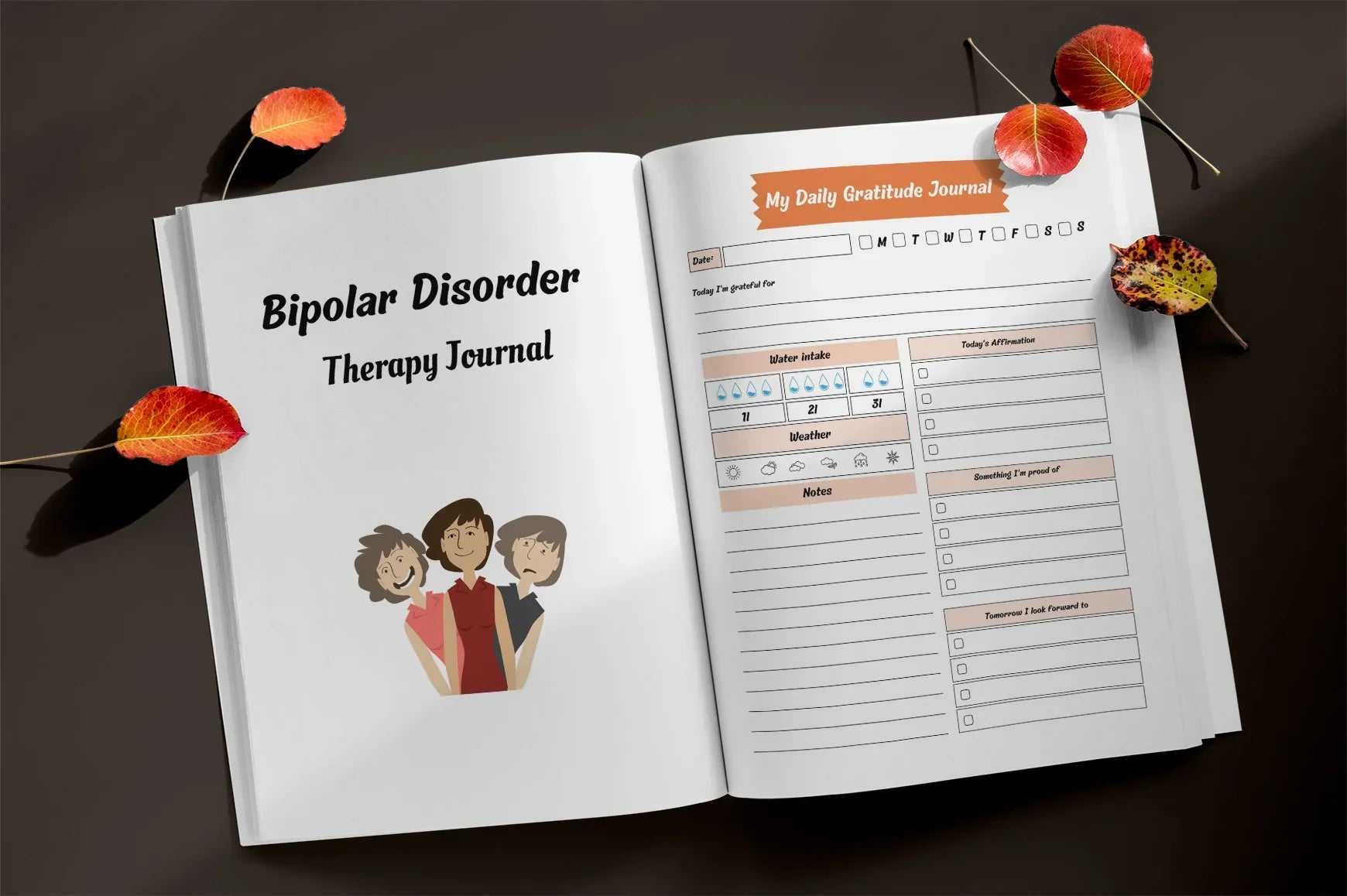 Bipolar Disorder Therapy Planner Bundle - CraftNest - Digital Crafting and Art