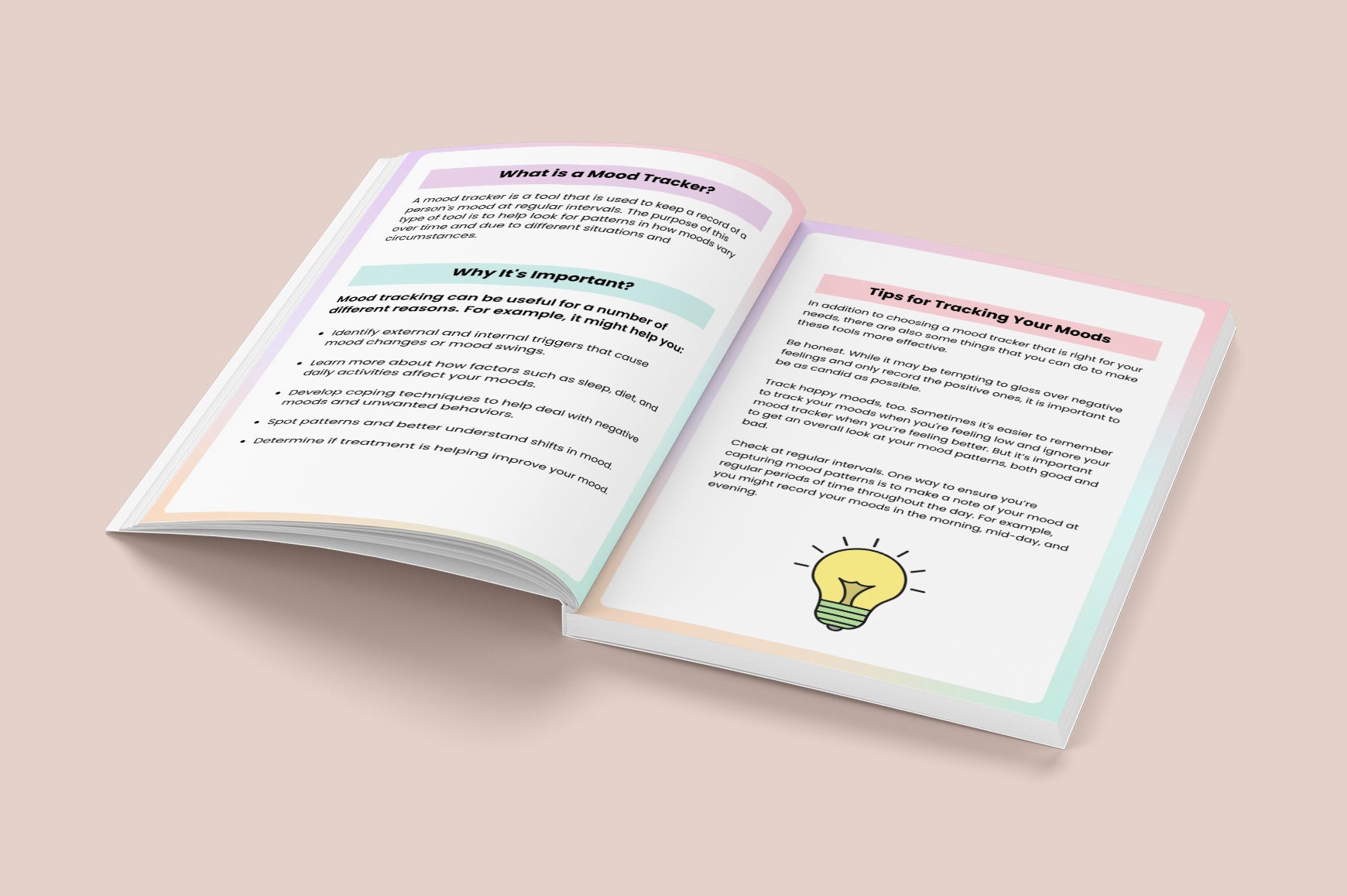 Mood Feelings Monitoring Journal