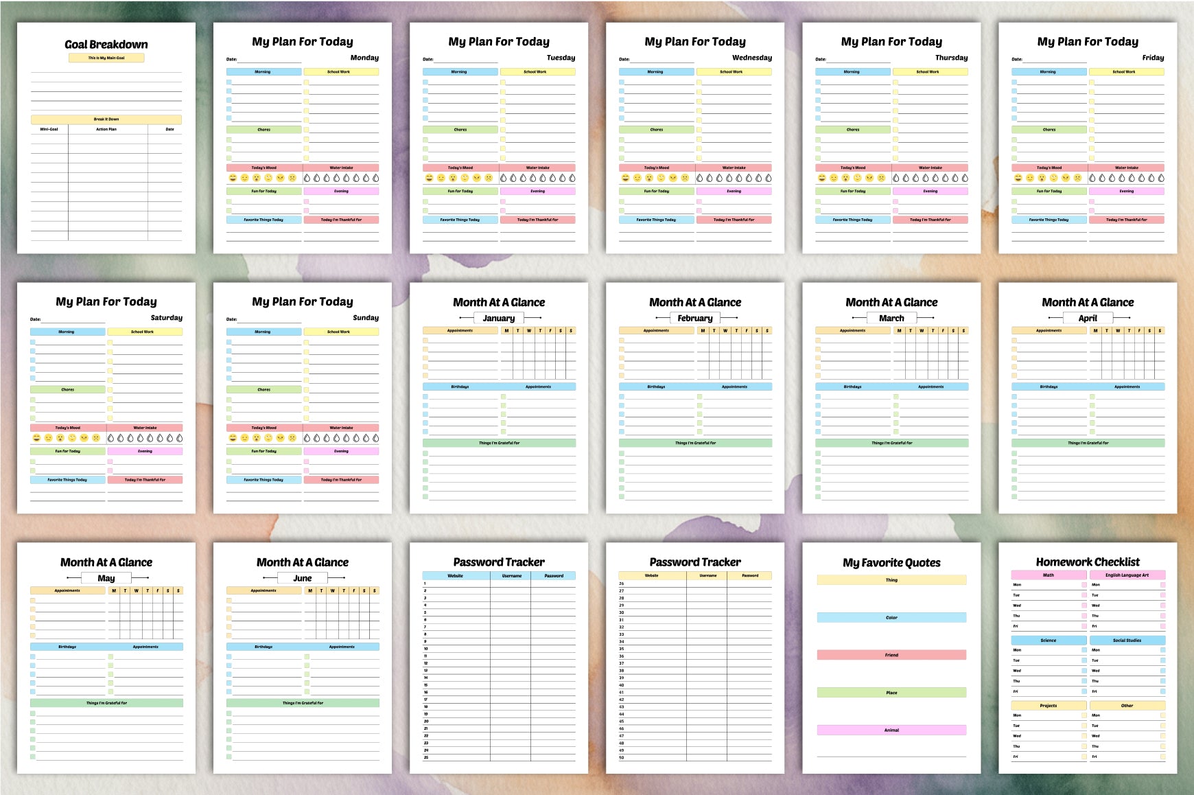 ADHD Planner for Kids