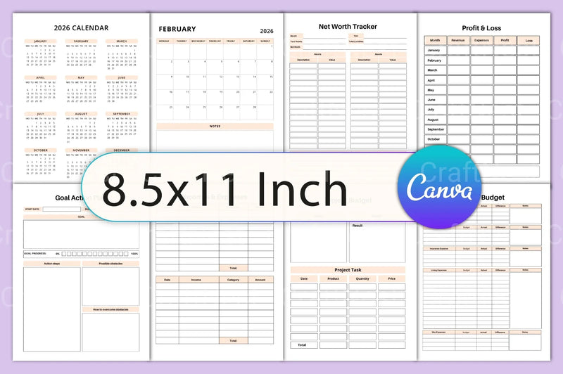 Budget Planner Template - CraftNest - Digital Crafting and Art
