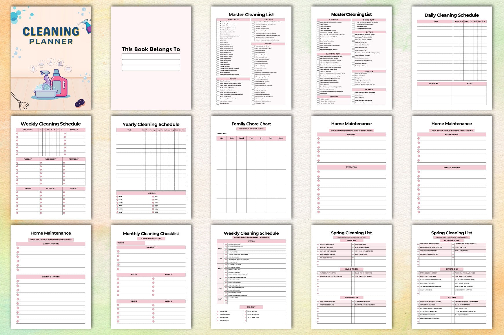 Cleaning Planner Guide