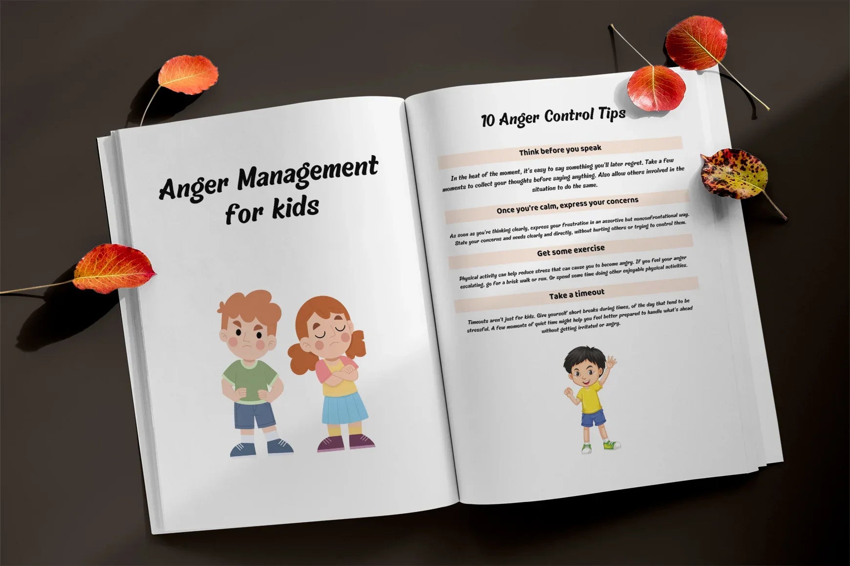 Anger Management for Kids Planner - CraftNest - Digital Crafting and Art