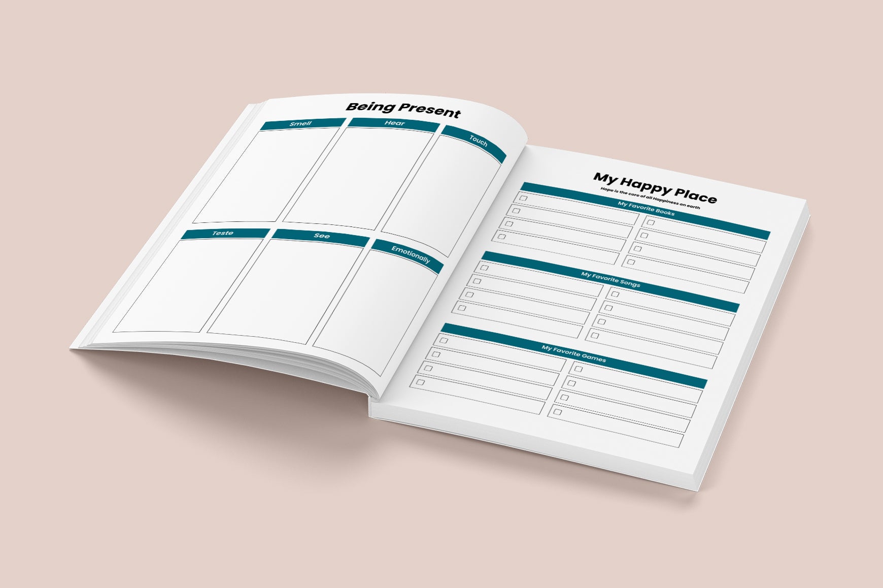 Mental Health Healing Journal for Anxiety and Depression