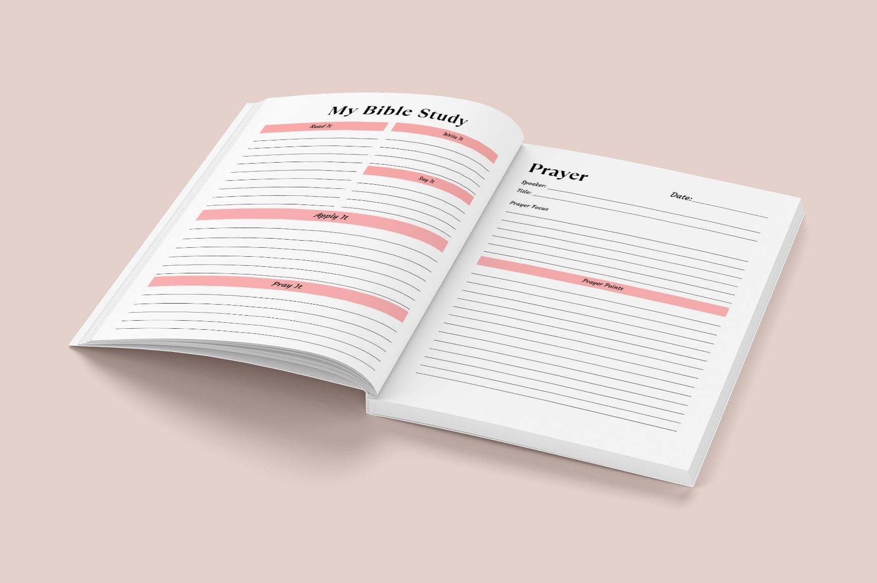 Guided Bible Study Devotional Journal