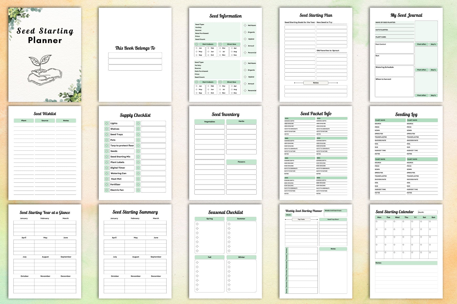 Seed Starting Planner Guide