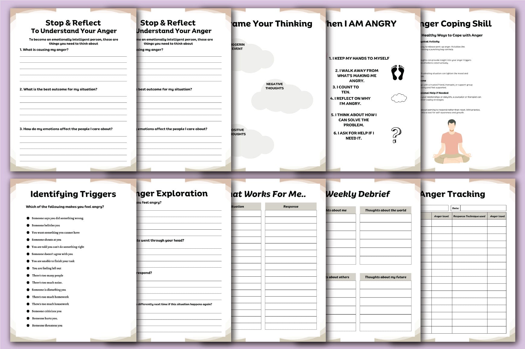 Anger Management Planner Guide