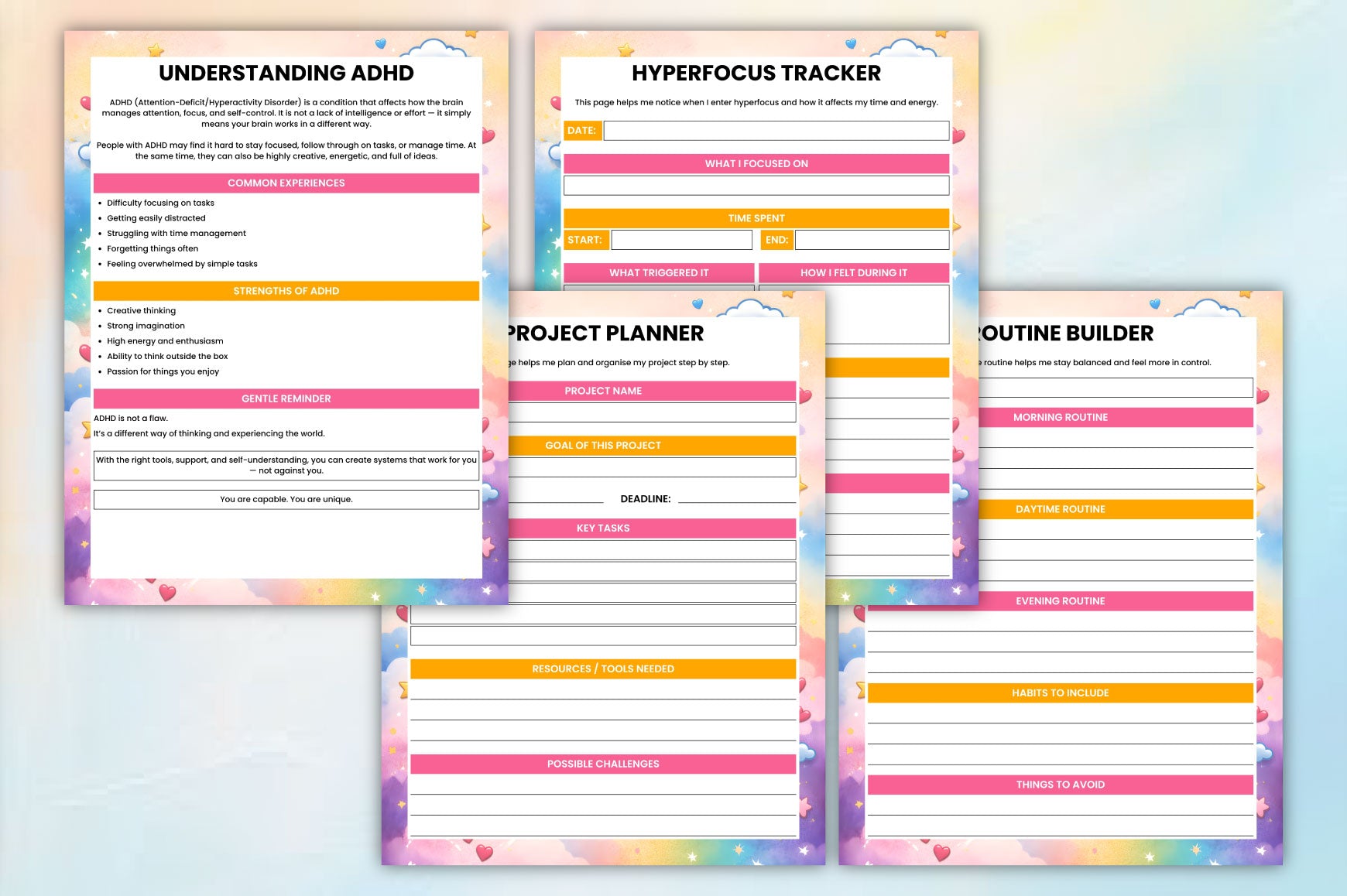 ADHD Anxiety Planner