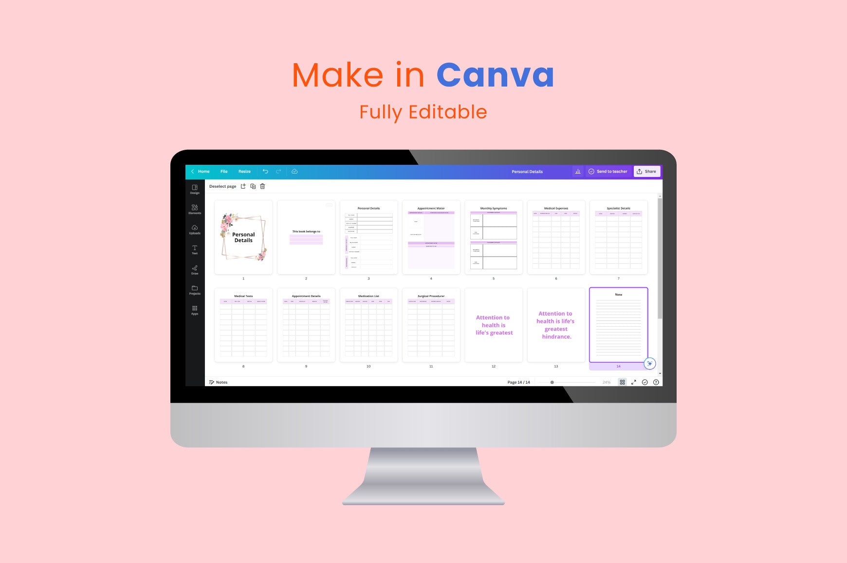 Personal Details Planner