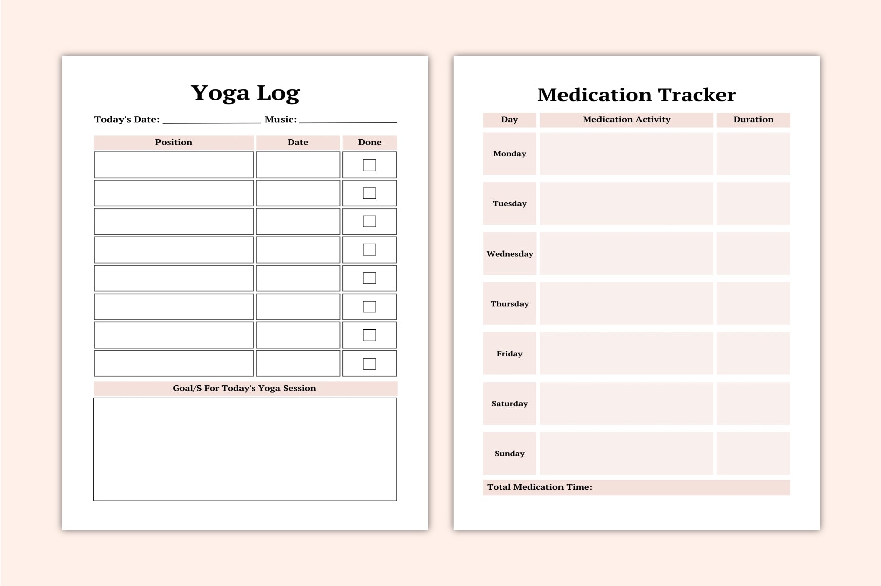 Mindful Yoga Journal