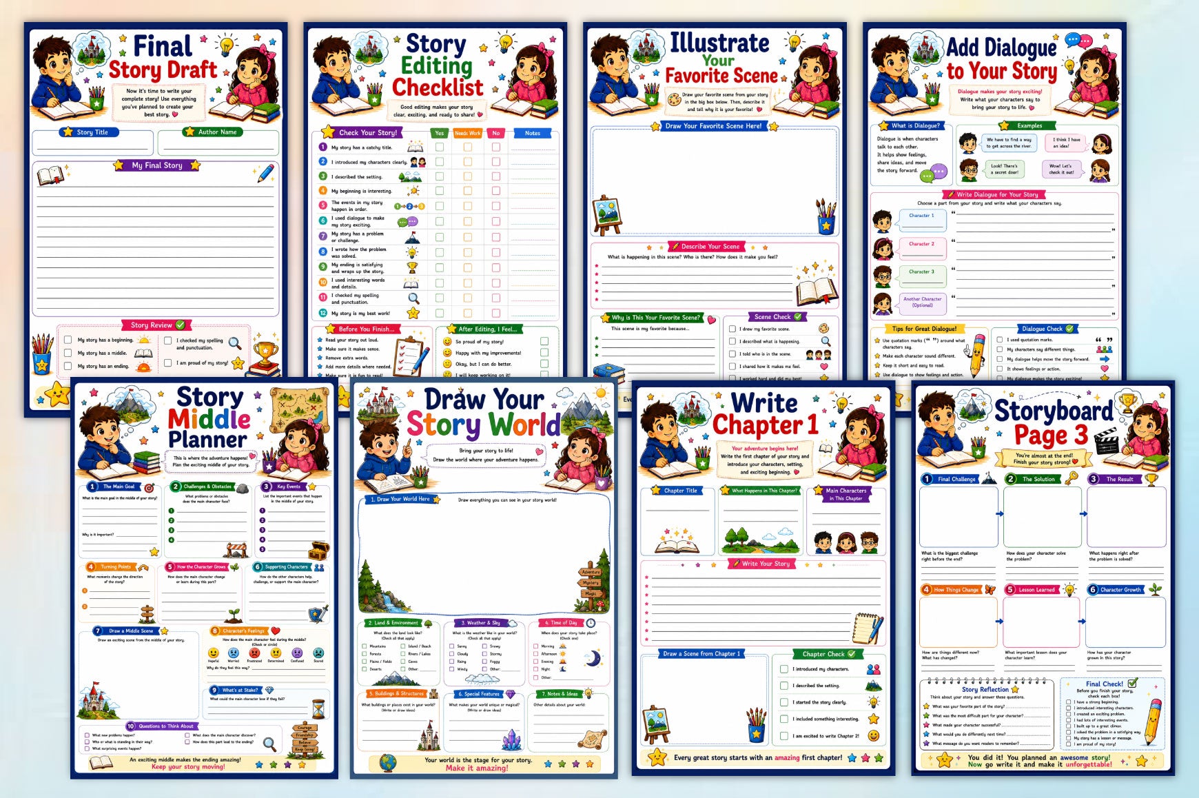 Write Your Own Storybook For Kids Workbook