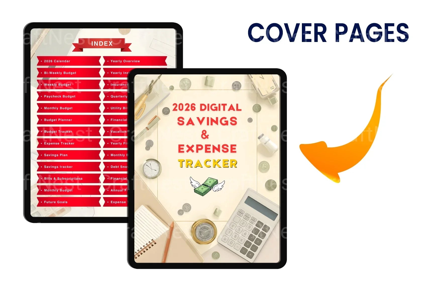 Savings Expense Tracker Tool - CraftNest - Digital Crafting and Art