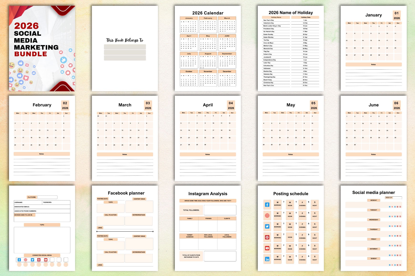 Social Media Marketing Planner
