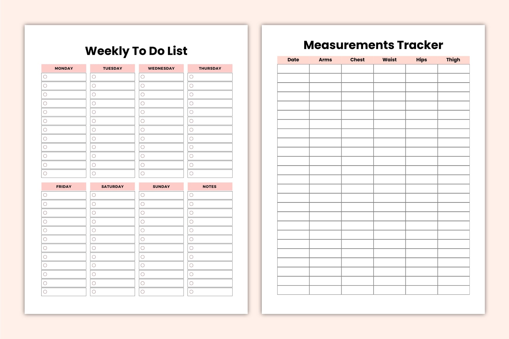 Weight Management Planner