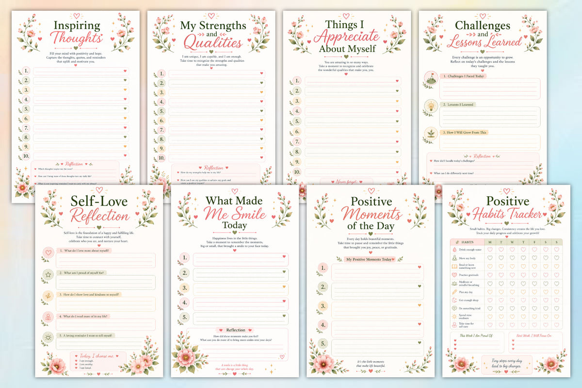 Positive Reflection Gratitude Journal