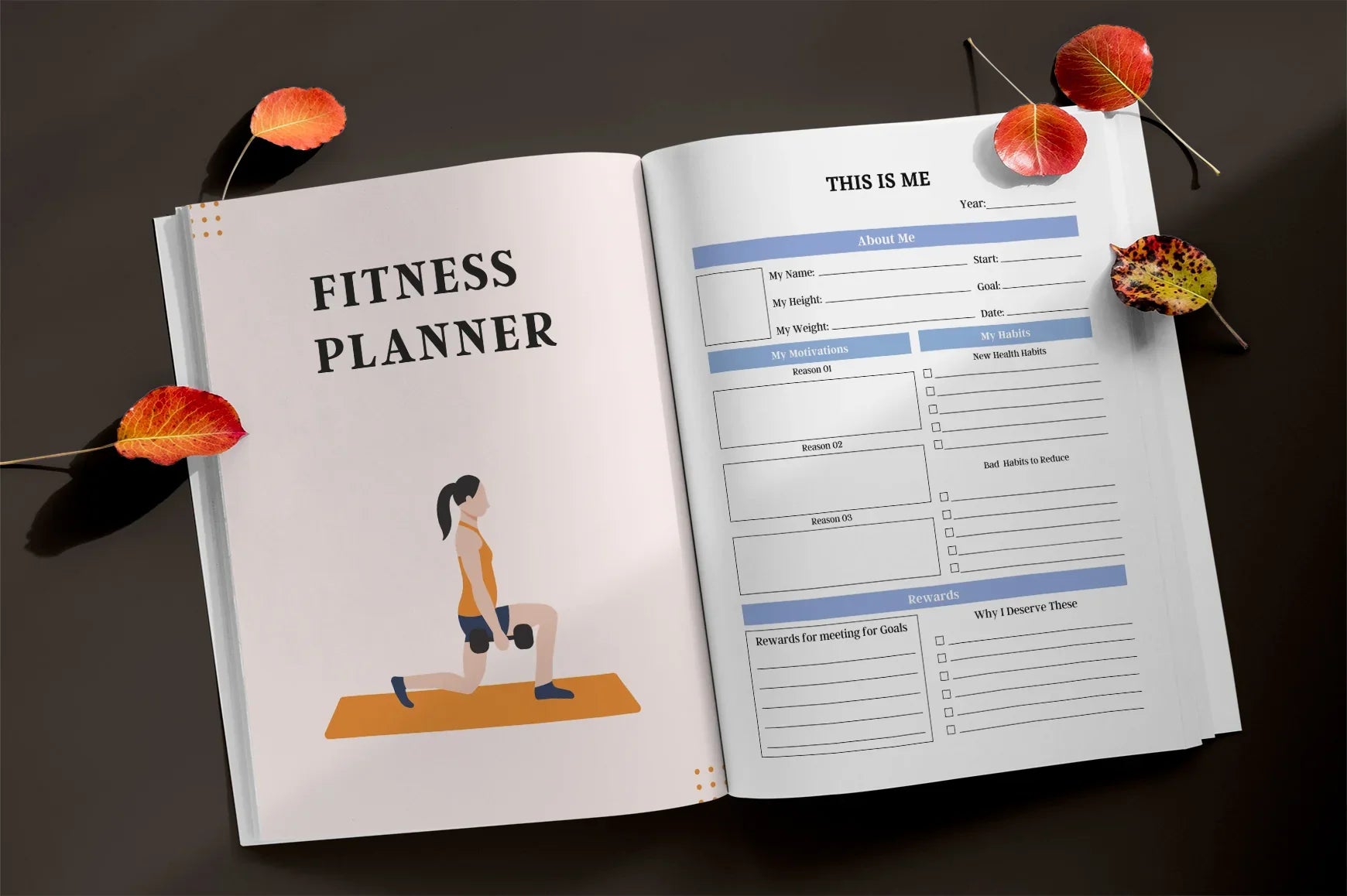 Fitness Planner  Bundle - CraftNest - Digital Crafting and Art