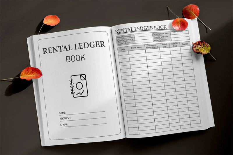 Rental Ledger Book Planner - CraftNest - Digital Crafting and Art