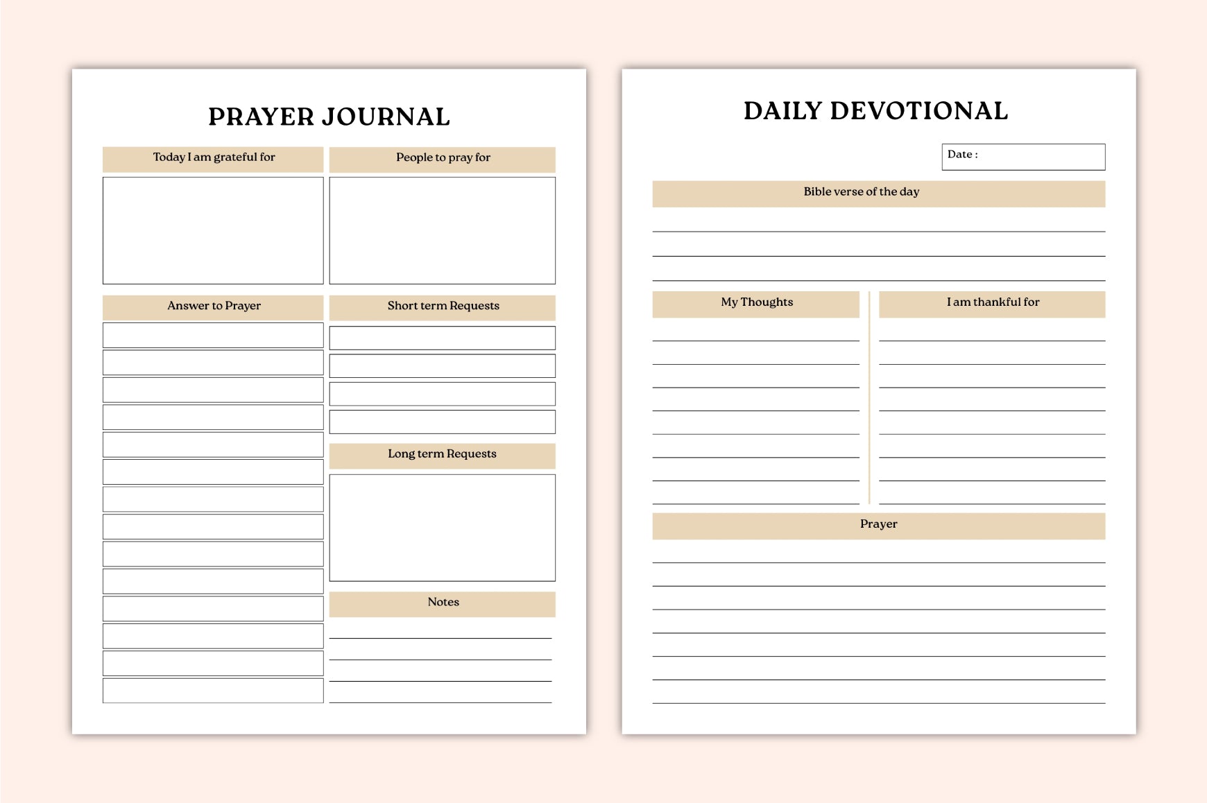 Daily Prayer Journal