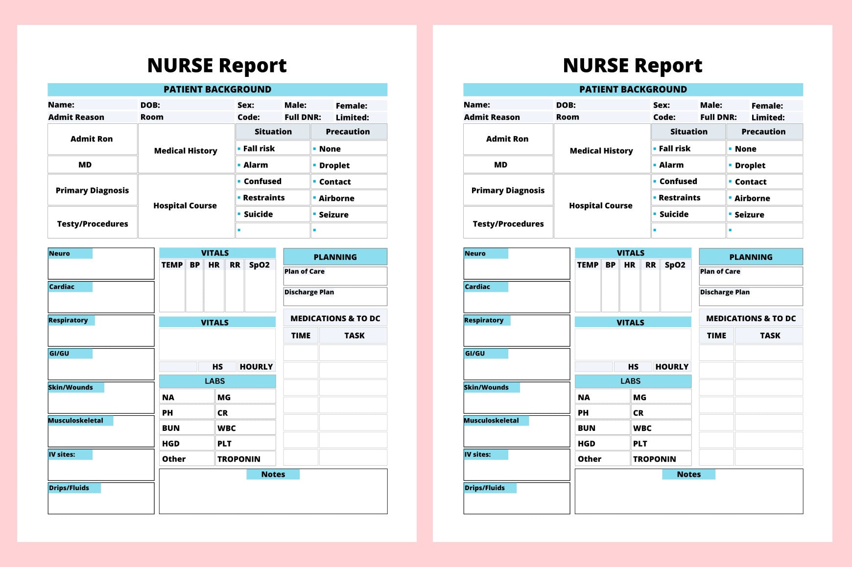 Nurse Report Planner
