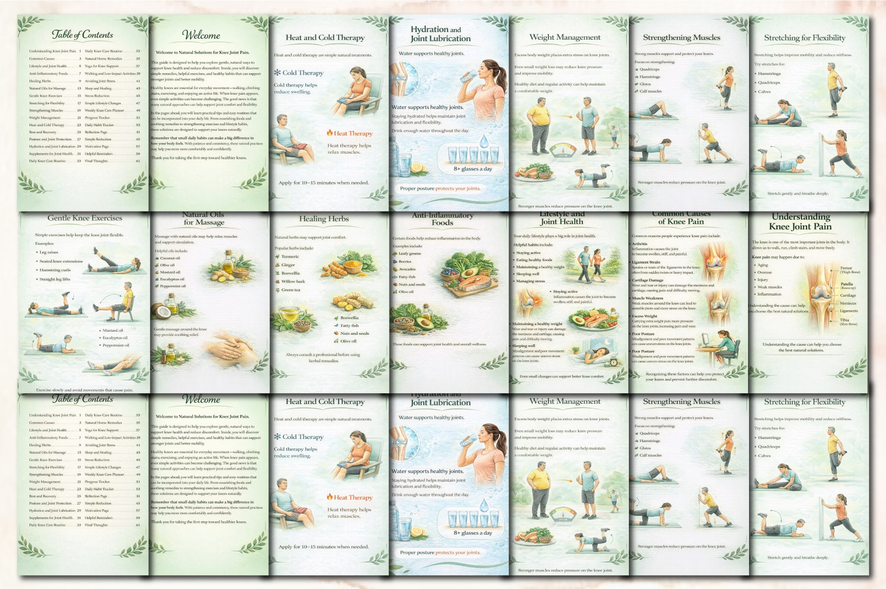 Natural Solutions for Knee Joint Pain Planner