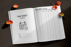 Time Sheet Logbook Planner - CraftNest - Digital Crafting and Art