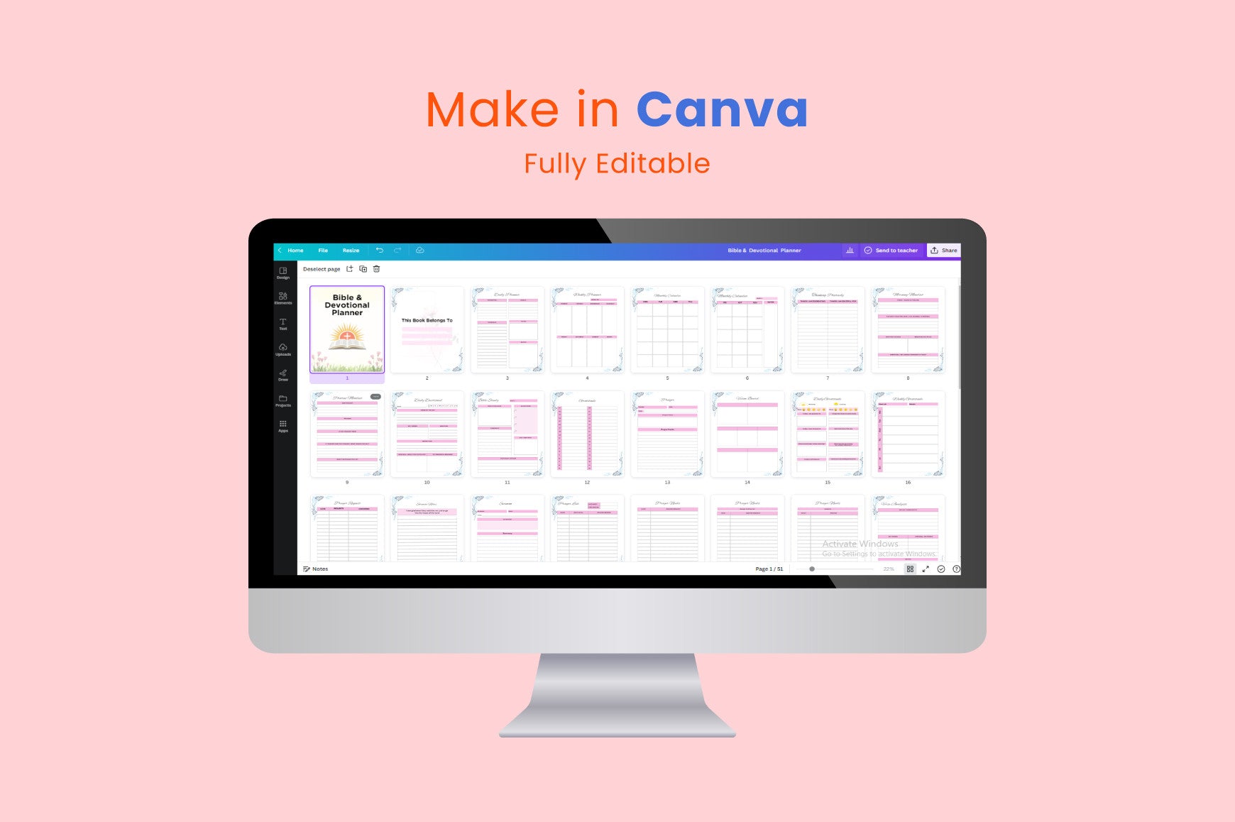 Bible Devotional Planner