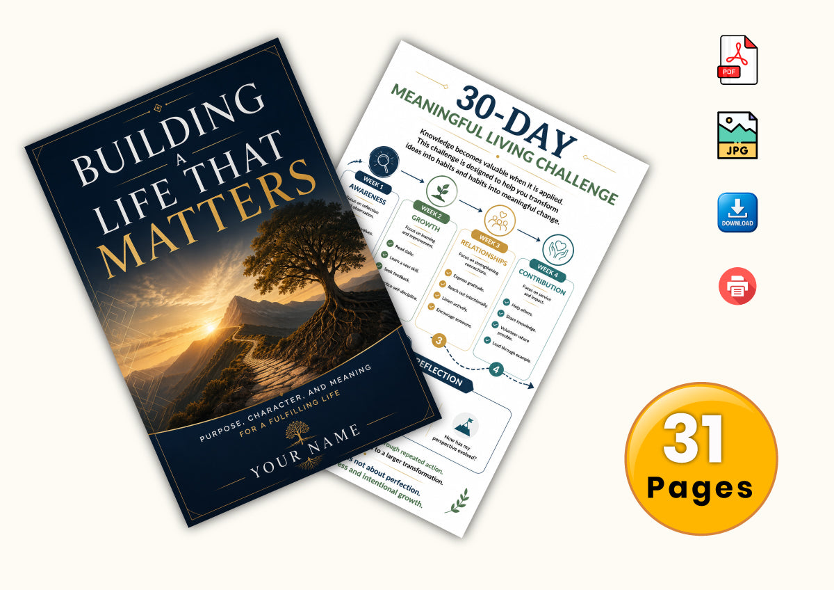 Building Life That Matters