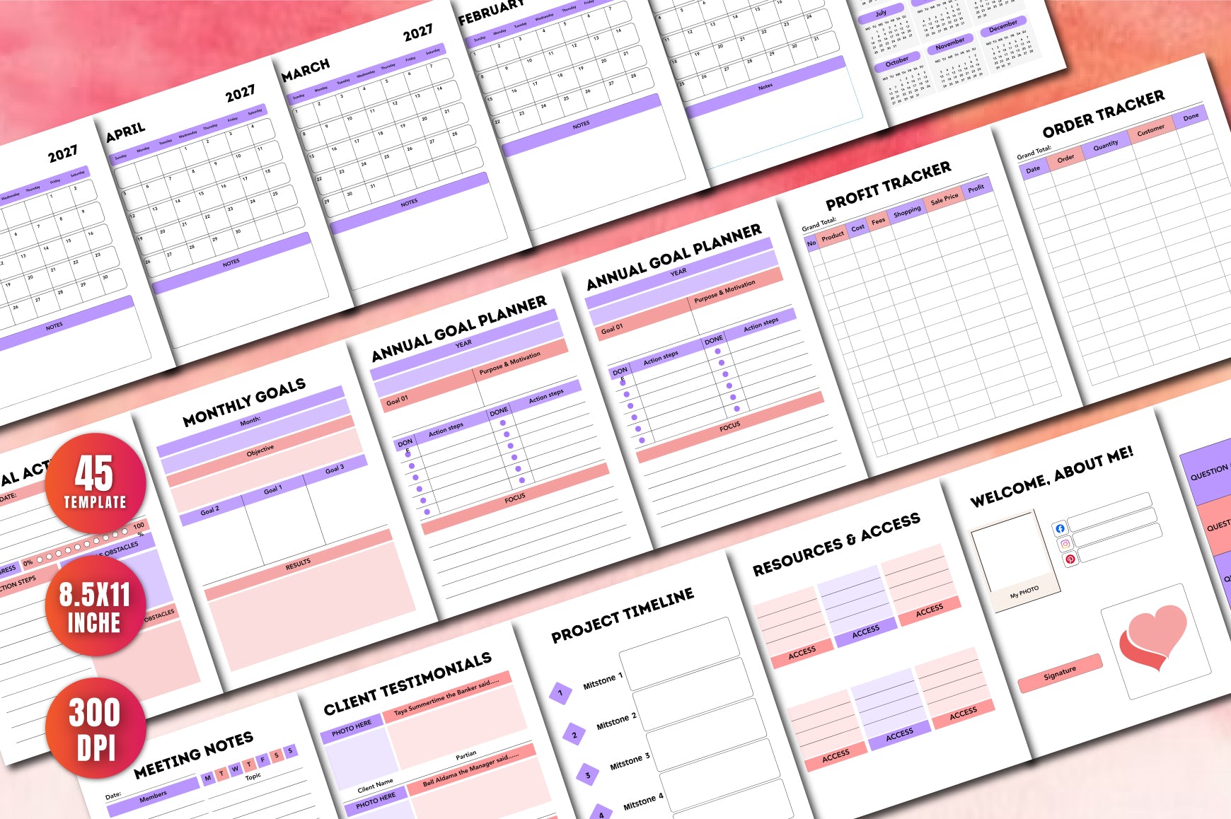 Solopreneur Freelancer Planner