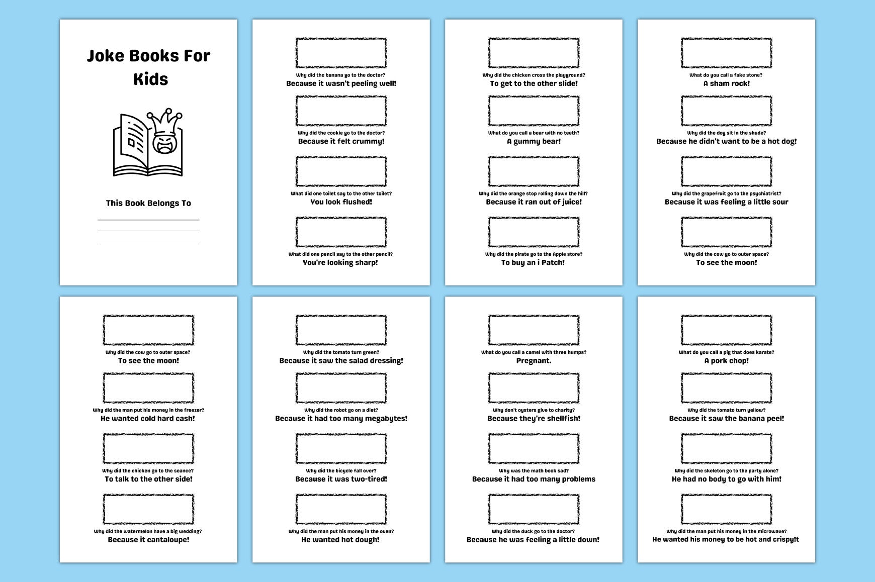 Joke Books for Kids Planner