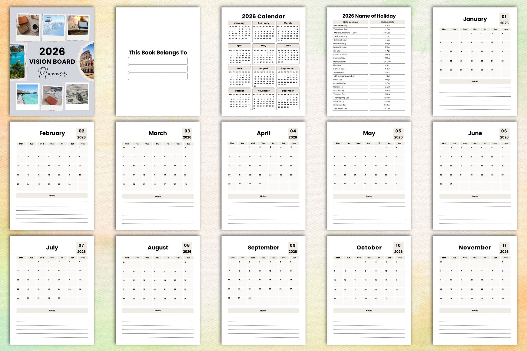 Vision Board Planner