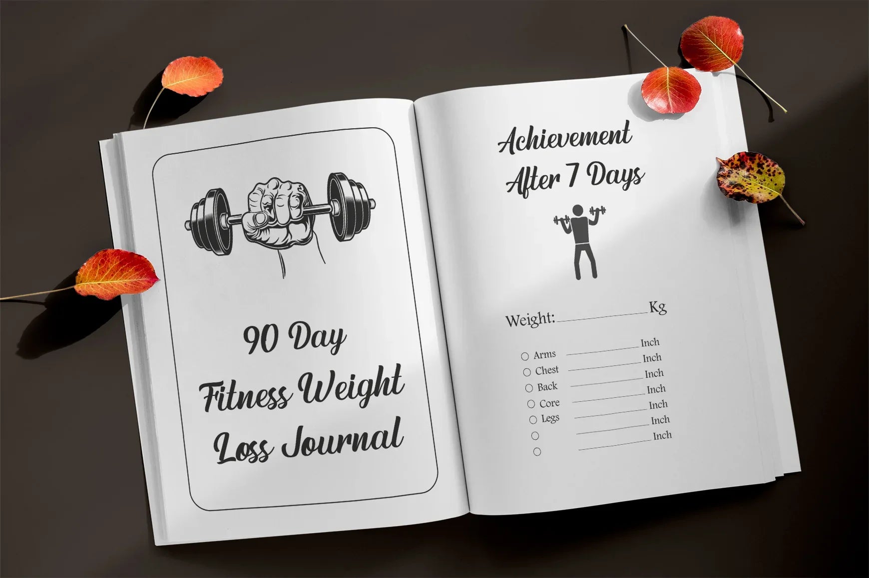 Day Fitness Weight Loss Planner - Printable Bundle - CraftNest - Digital Crafting and Art