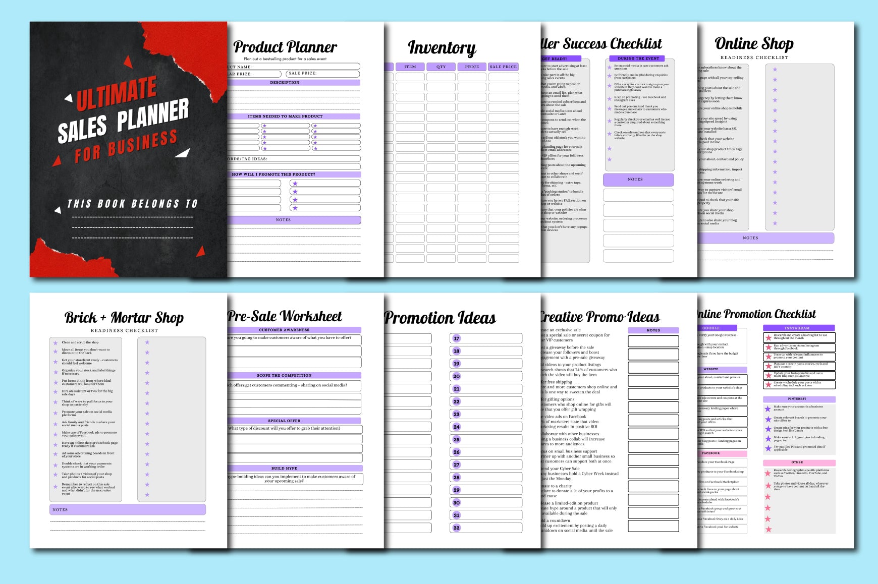 Black Friday Business Planner