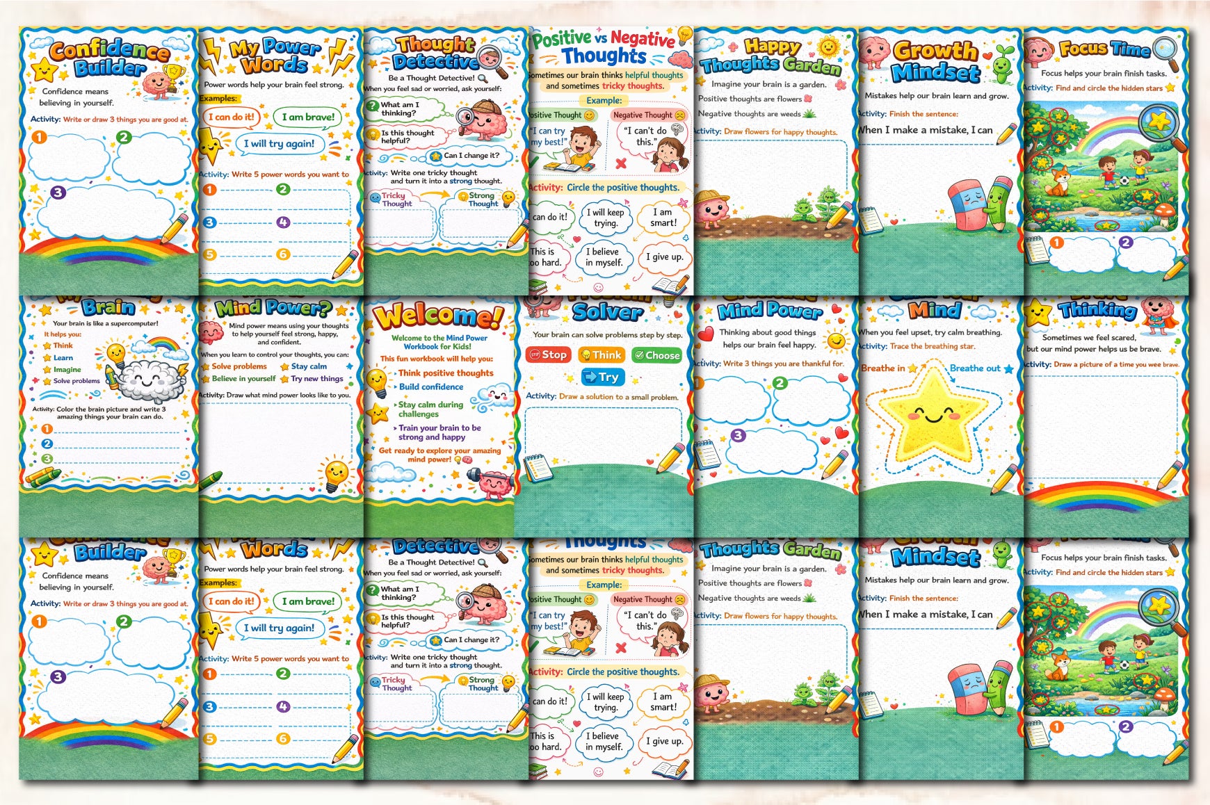 Mind Power for Kids Workbook