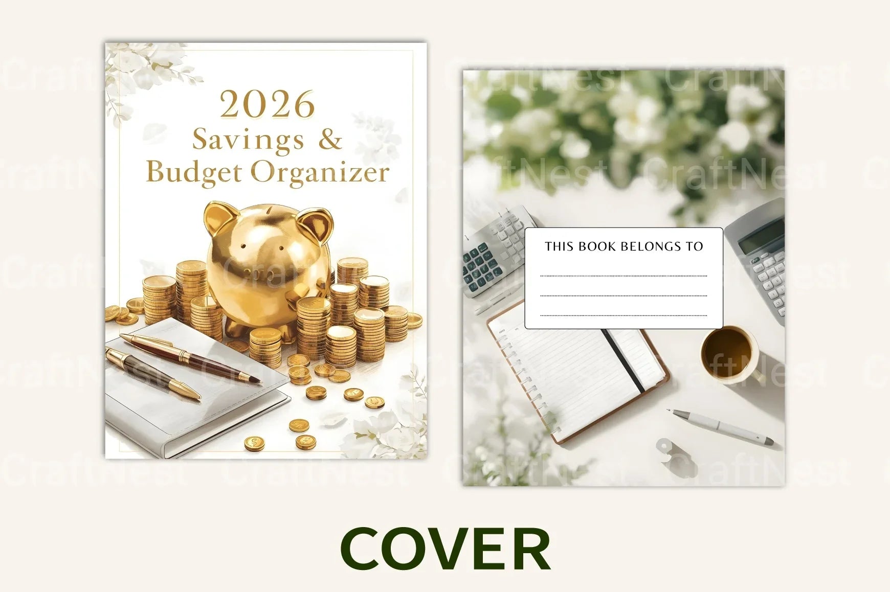 Savings Budget Organizer - CraftNest - Digital Crafting and Art