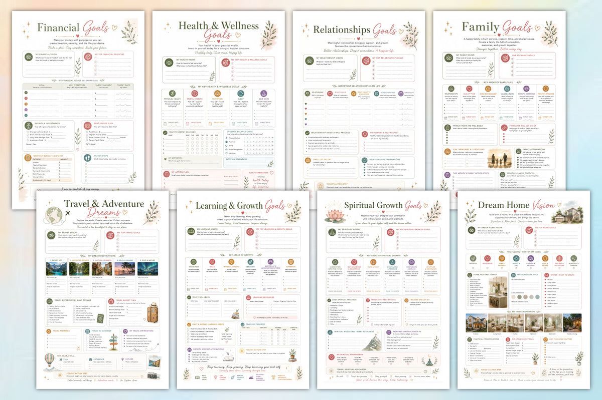 Personal Vision Board Planner
