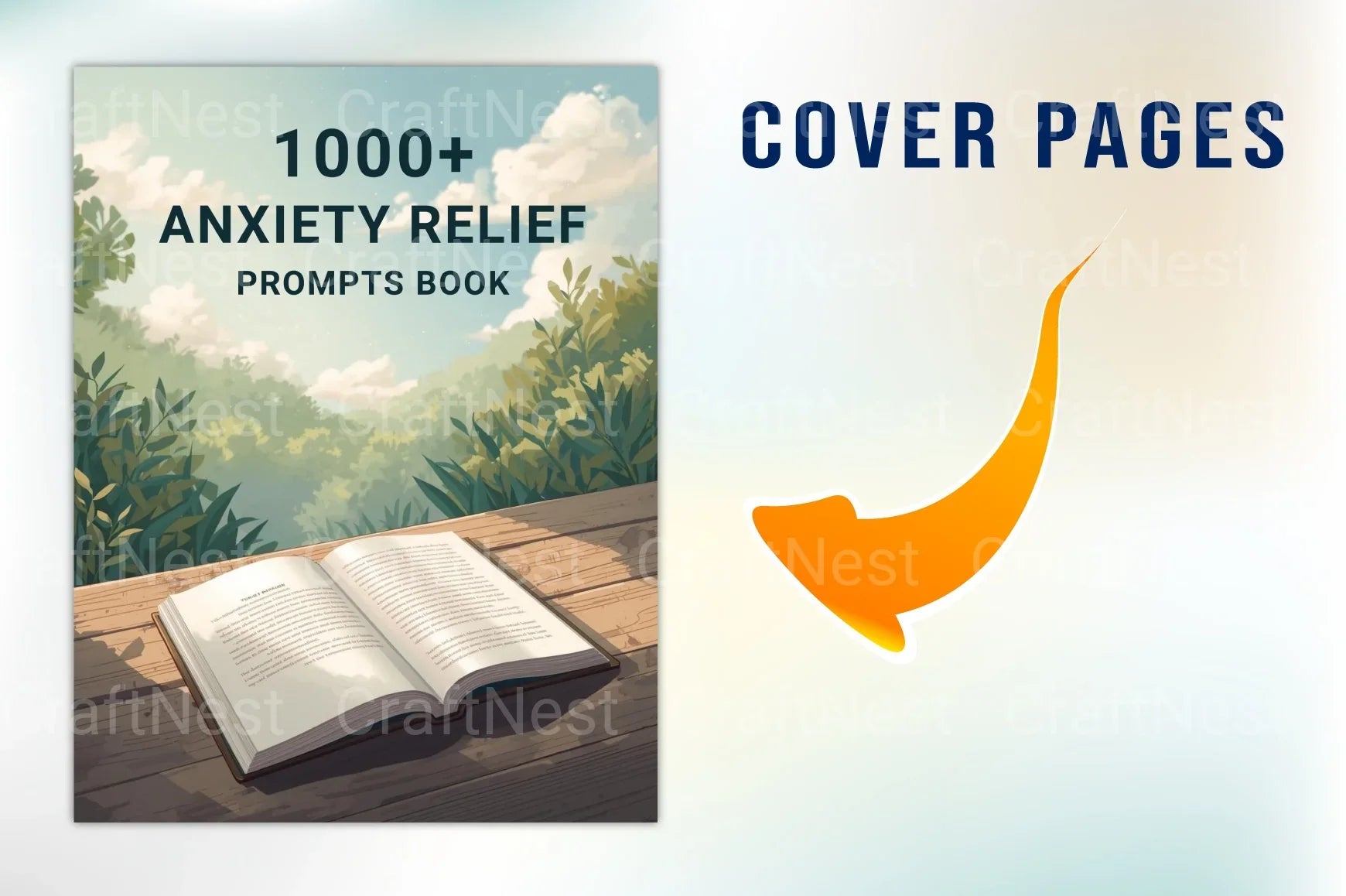 Anxiety Relief Prompts Book for Stress Reduction - CraftNest - Digital Crafting and Art