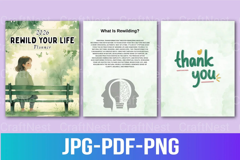 Rewild Your Life Planner - CraftNest - Digital Crafting and Art
