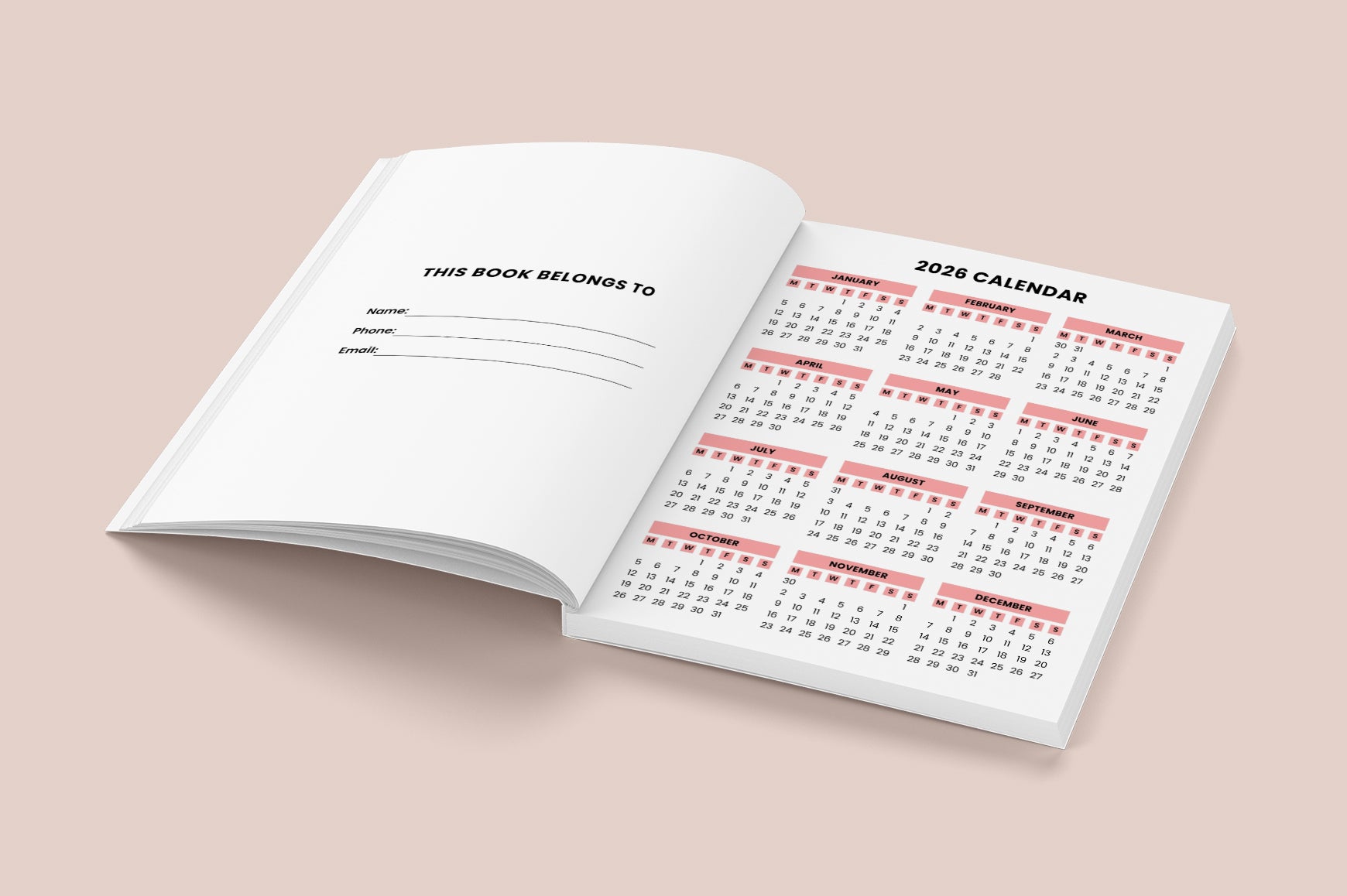 Day Habit Builder Planner