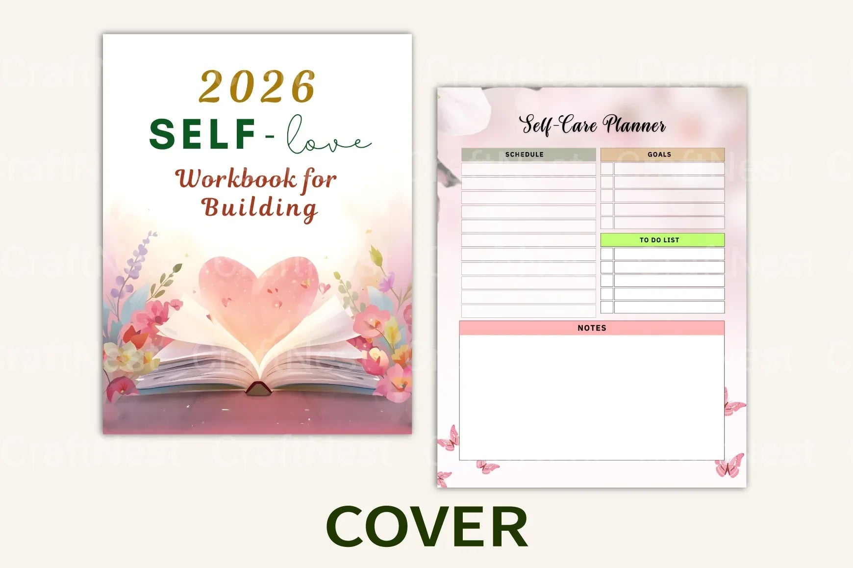 Self Love Building Workbook - CraftNest - Digital Crafting and Art