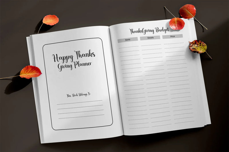 Thanksgiving Planner Interiors Bundle - CraftNest - Digital Crafting and Art