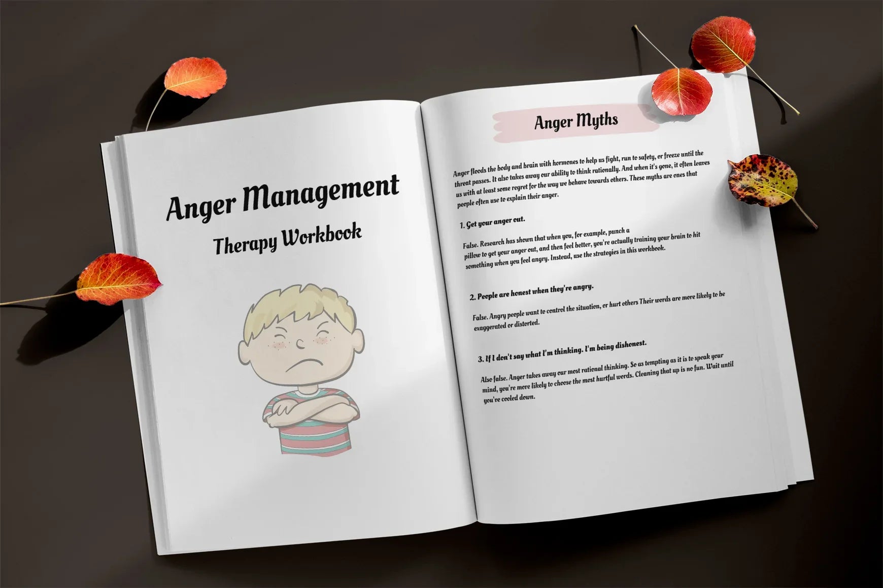 Anger Management Therapy Workbook Bundle - CraftNest - Digital Crafting and Art