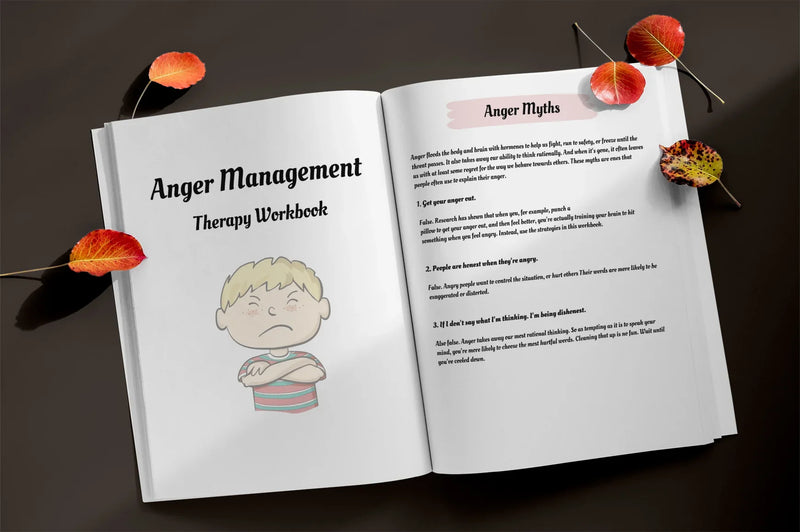 Anger Management Therapy Workbook Bundle - CraftNest - Digital Crafting and Art