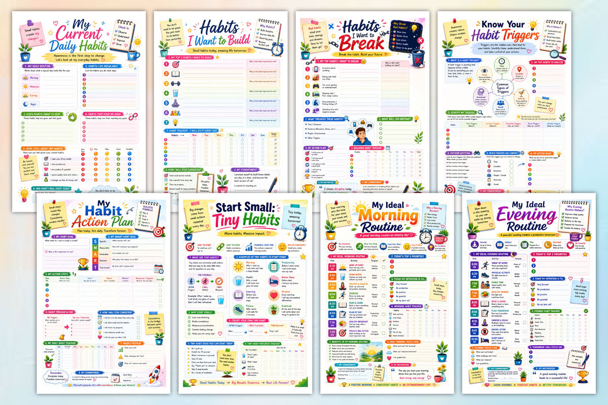 Daily Habits Positive Change Workbook